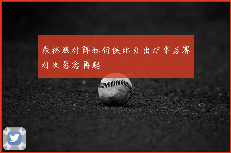 森林狼对阵独行侠比分出炉季后赛对决悬念再起
